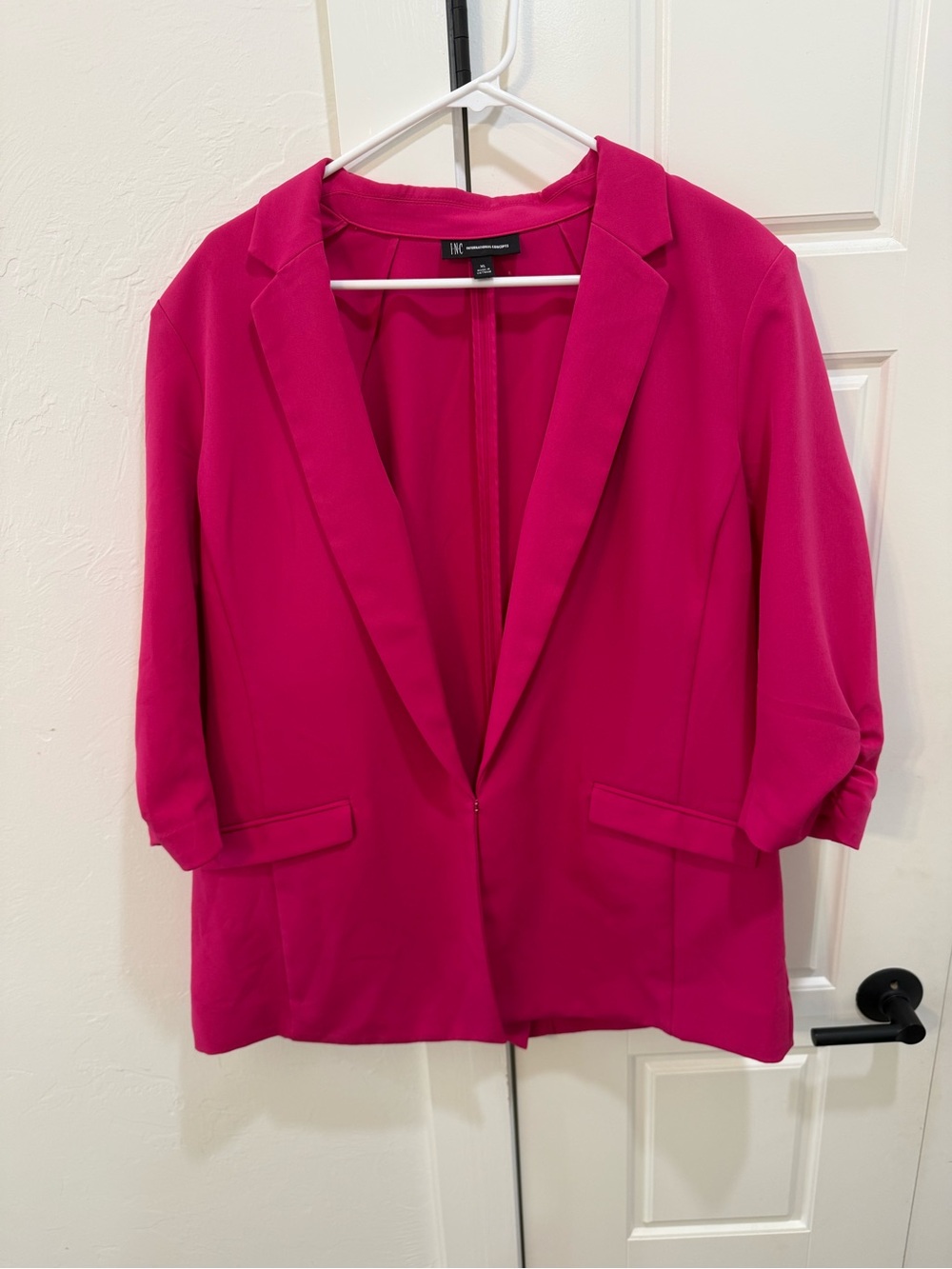 INC International Concepts Fuchsia Open-Front Blazer